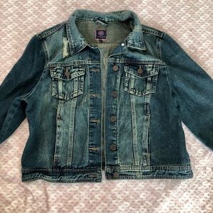 Distressed Denim Jacket